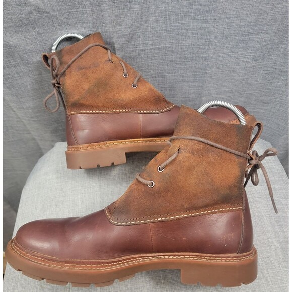 Clarks Trace Dusk Mens Chelsea Boot Lace-Up Brown Leather Suede SZ 11m US 10UK main image 9